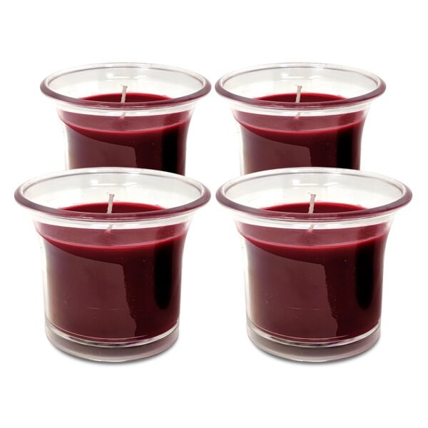 Desi Kraft Scented Votive Glass Soy Wax Candles for Home Decor, Gifts- Pack of 4 (Fragrance - Rose, Jasmine, Vanila & Lavender) - Image 9