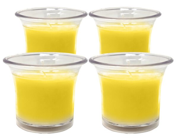 Desi Kraft Scented Votive Glass Soy Wax Candles for Home Decor, Gifts- Pack of 4 (Fragrance - Rose, Jasmine, Vanila & Lavender) - Image 10